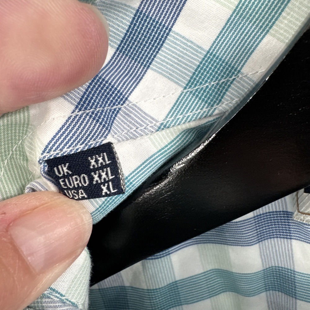Barbour Tattersall Tailored Fit Shirt Men XL Button Up Preppy Nautical Old Money - Picture 4 of 9